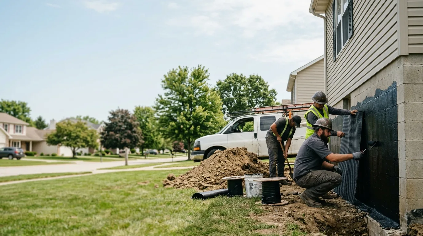 Basement Waterproofing in Elnora, IN near me